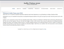 Tablet Screenshot of indiavision2020ngo.org